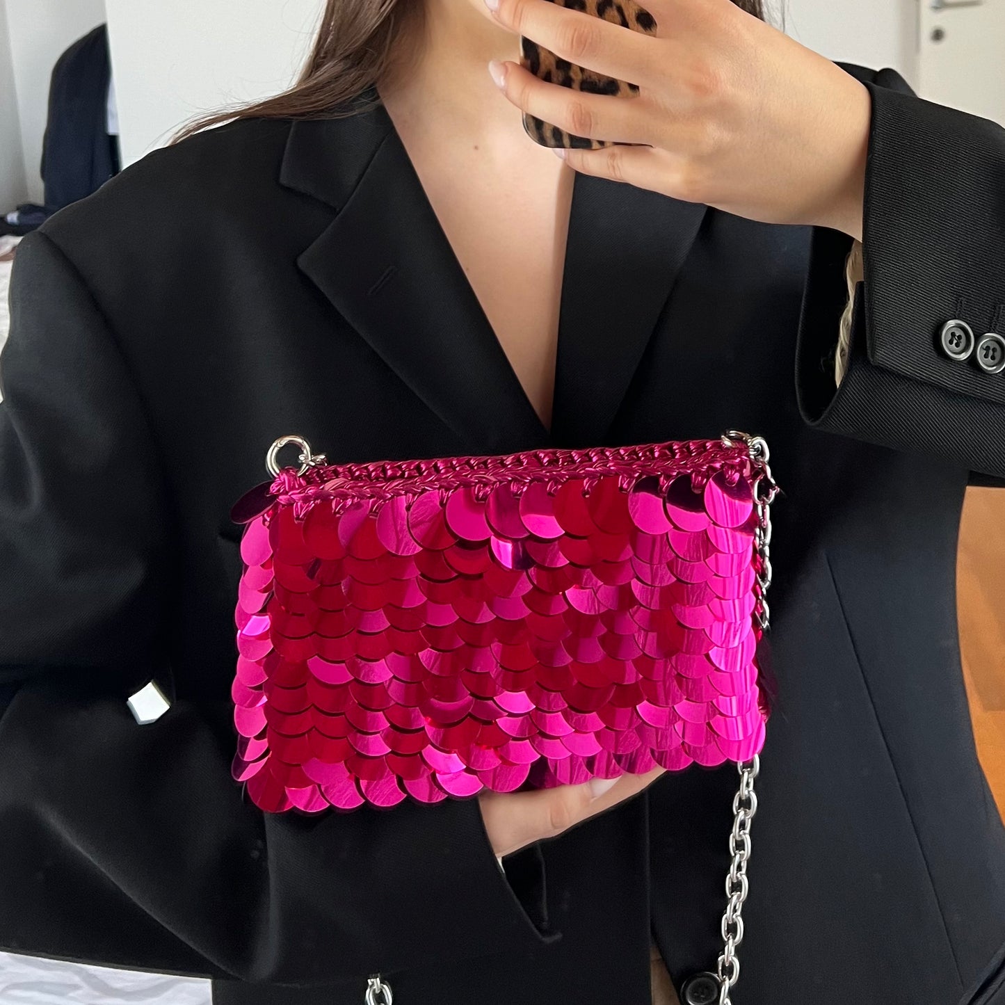 SHINE BAG FUCSIA