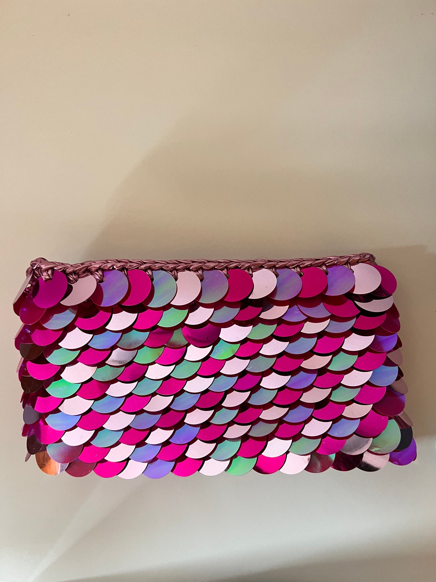 SHINE BAG FUCSIA PAILLETTES